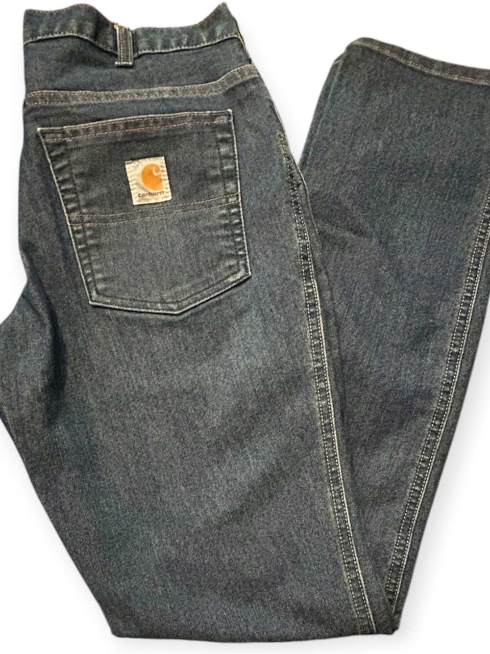 Carhartt Women’s 33x30 Stretch Jeans Dark Wash Slim Straight